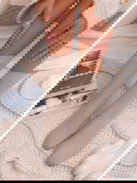 Beżowe grube ocieplane...