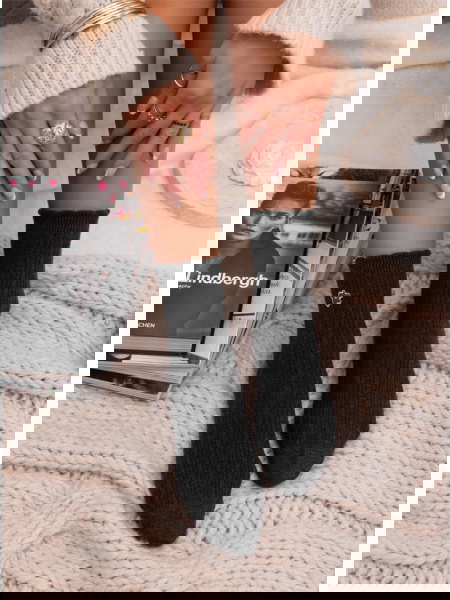 Grafitowe skarpetki z... 2