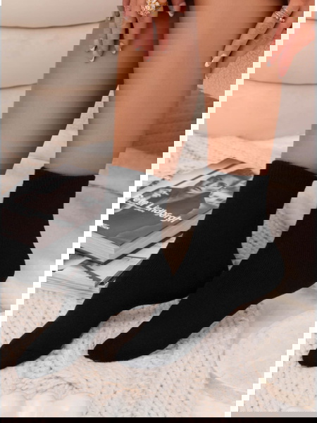 Czarne ocieplane skarpetki... 2