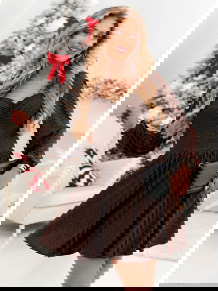 Czekoladowa brokatowa...