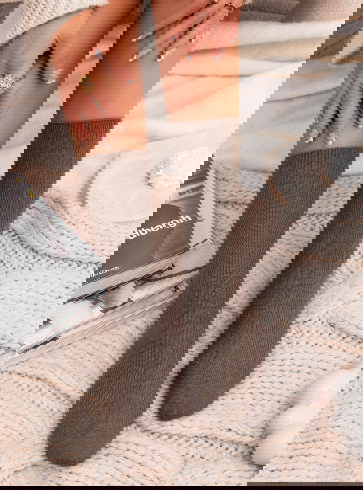 Prążkowane skarpetki Cinnamon - khaki