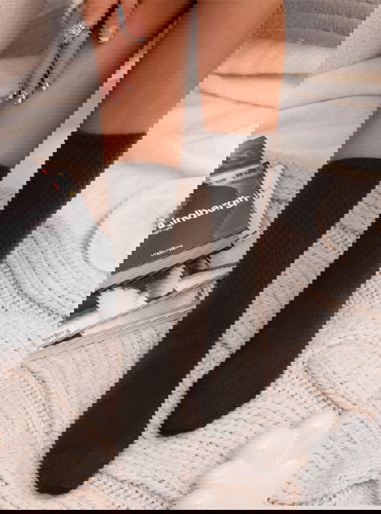 Czekoladowe długie skarpetki Chrisanna