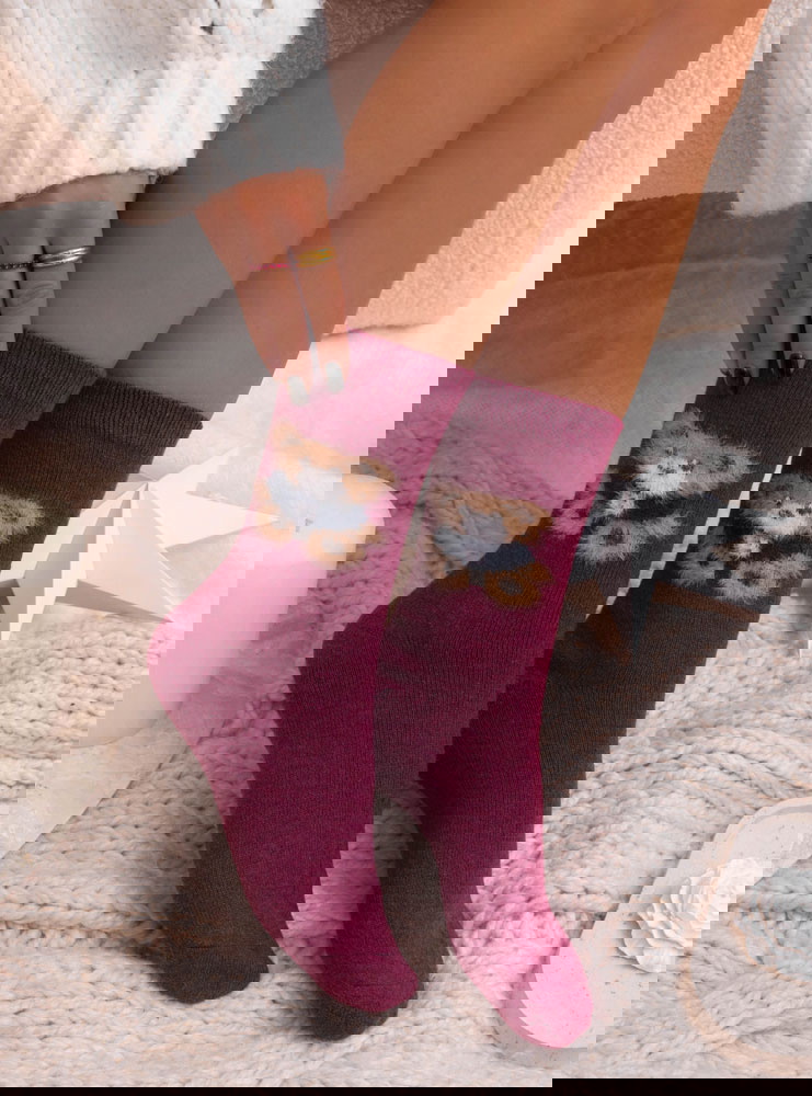 Damskie skarpetki z ozdobnym wzorem...