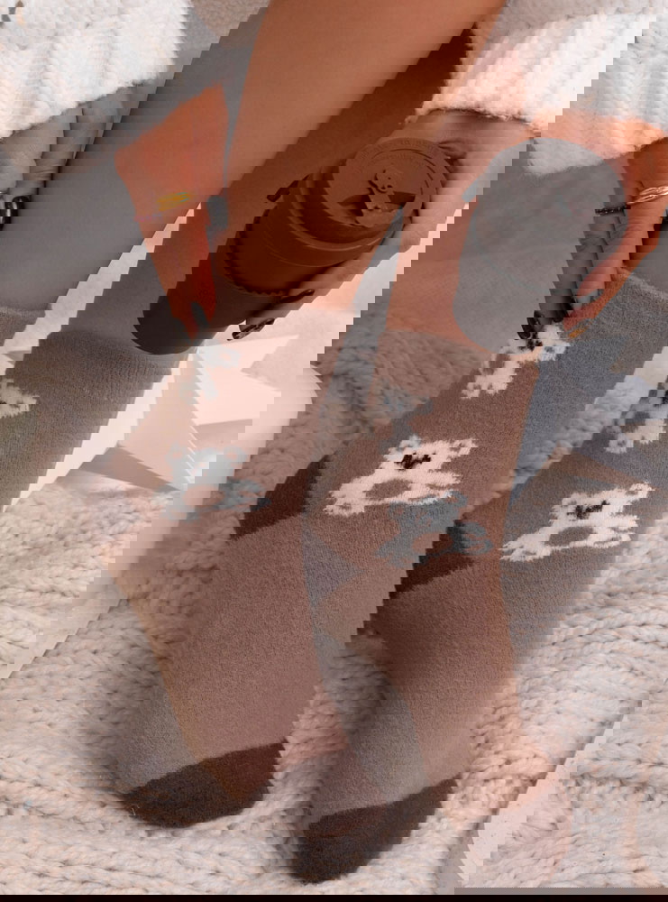 Miękkie przytulne skarpetki z alpaki...