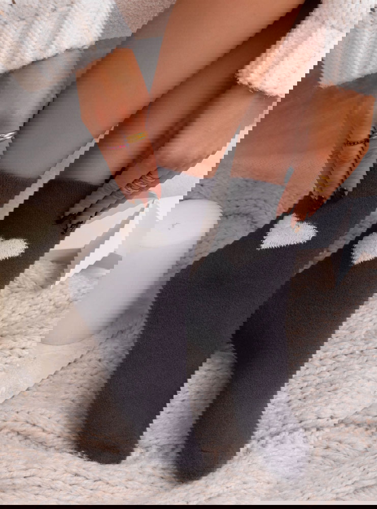 Grafitowe skarpetki z alpaki Rozmonda