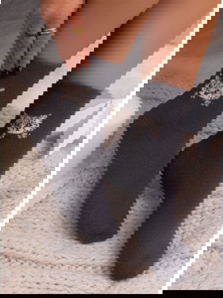 Grafitowe damskie skarpetki...