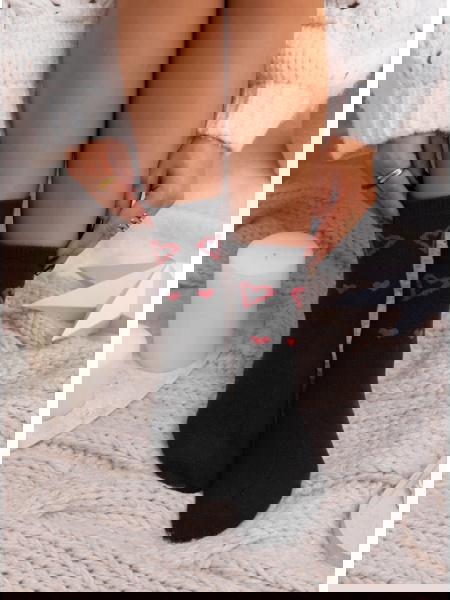 Czarne skarpetki w... 2