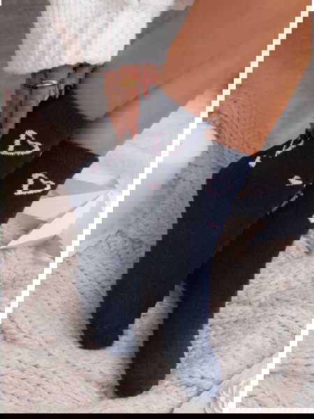 Granatowe skarpetki w... 2