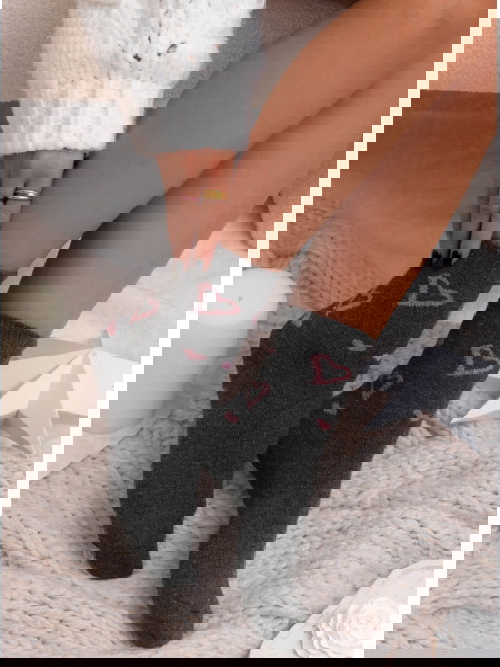 Grafitowe skarpetki w...