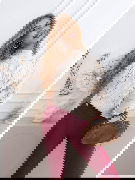 Bordowe prążkowane... 2