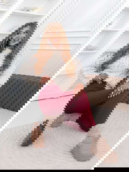 Bordowe prążkowane...