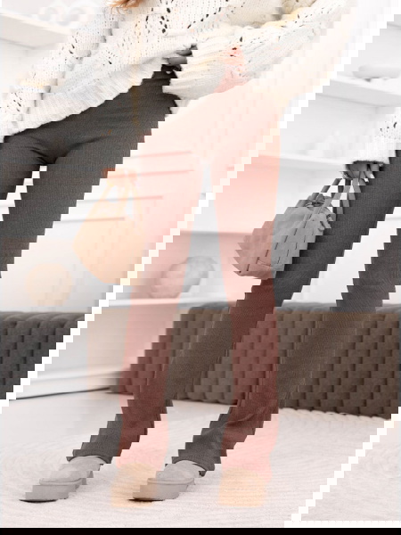 Prążkowane spodnie z... 2