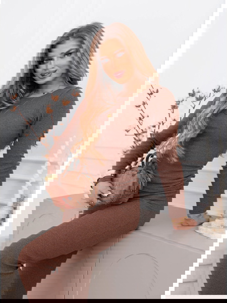 Prążkowany komplet...