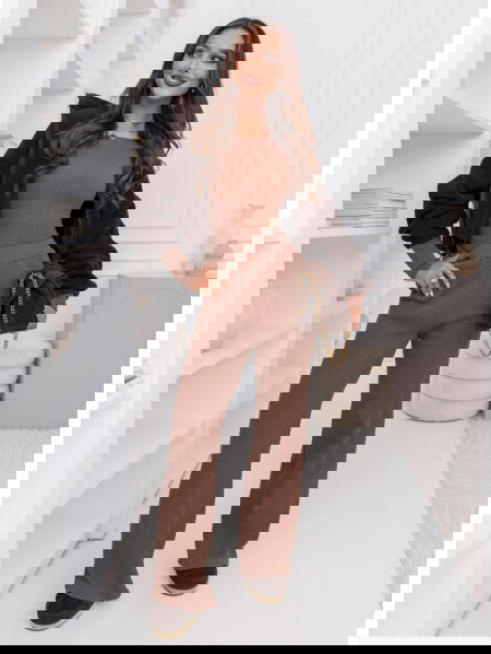 Prążkowany komplet bluzka i... 2