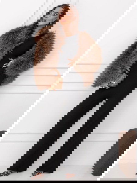 Czarny prążkowany komplet... 2