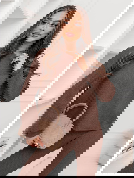 Prążkowany komplet bluzka i... 2