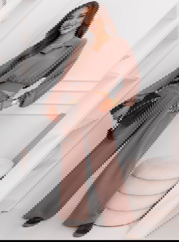 Komplet bluzka i szerokie spodnie...