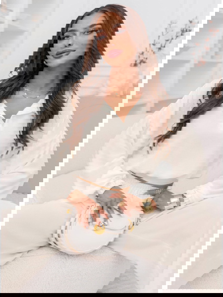 Komplet bluzka i szerokie...