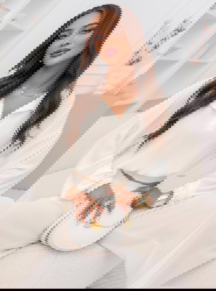 Komplet bluzka i szerokie spodnie...