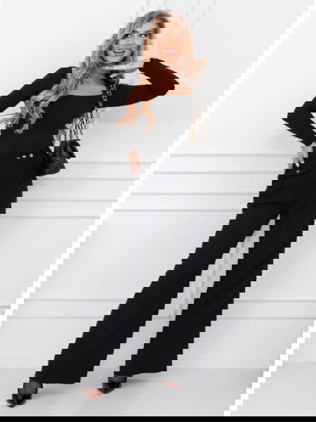 Czarna dopasowana bluzka... 2