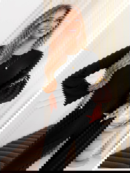 Czarny komplet szerokie... 2