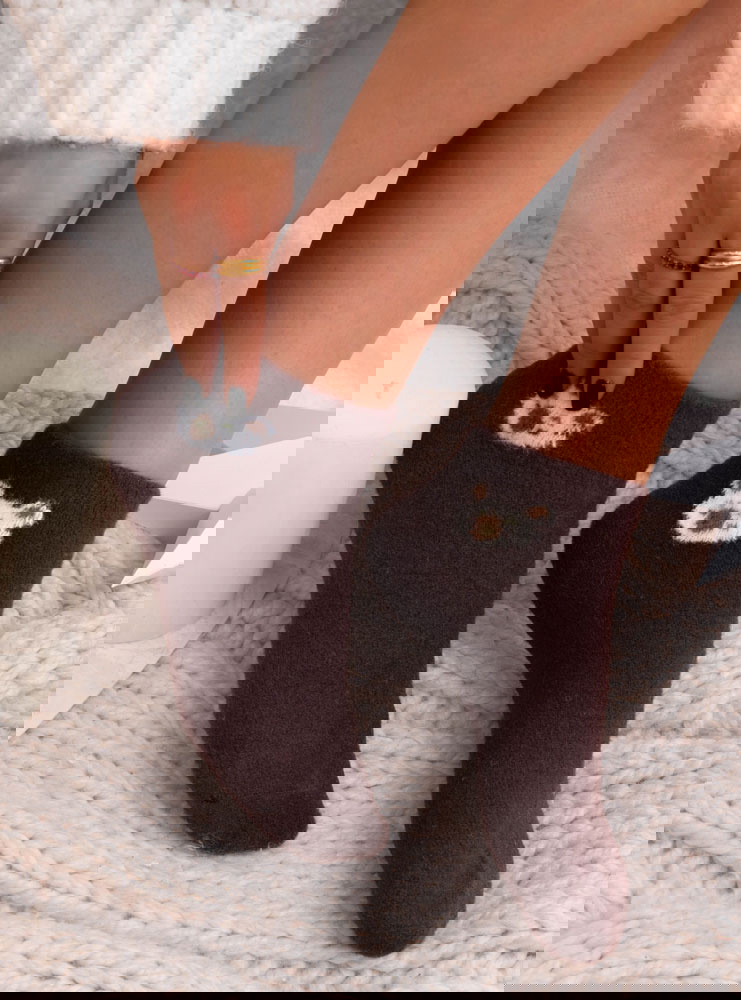 Czekoladowe skarpetki z ozdobnym...