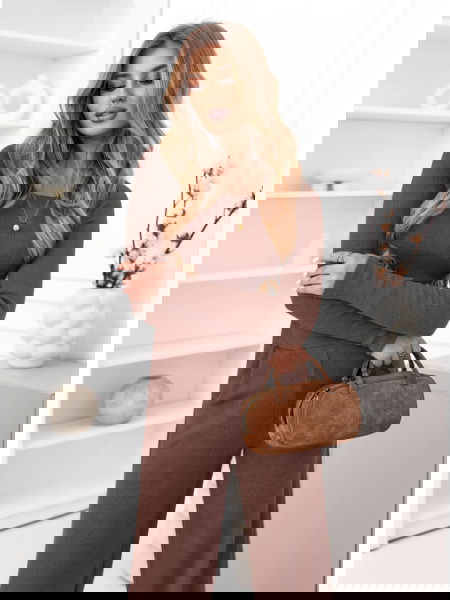 Prążkowany komplet bluzka i... 2