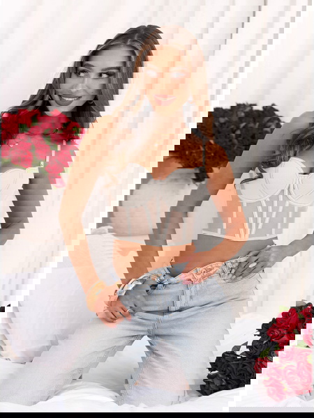 Biały biustonosz gorsetowy... 2