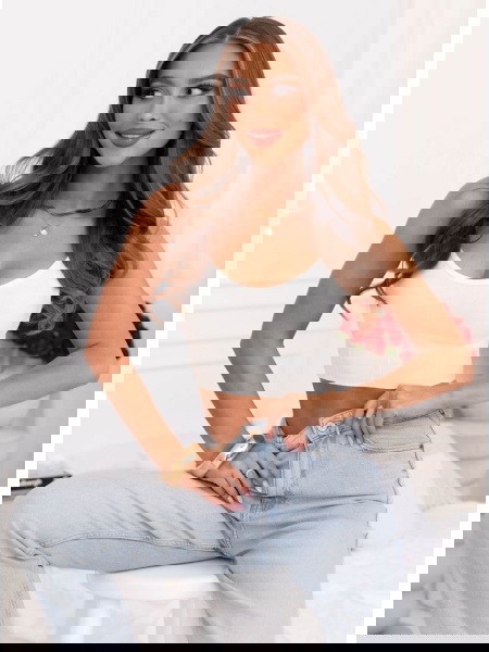 Biały biustonosz typu crop... 2