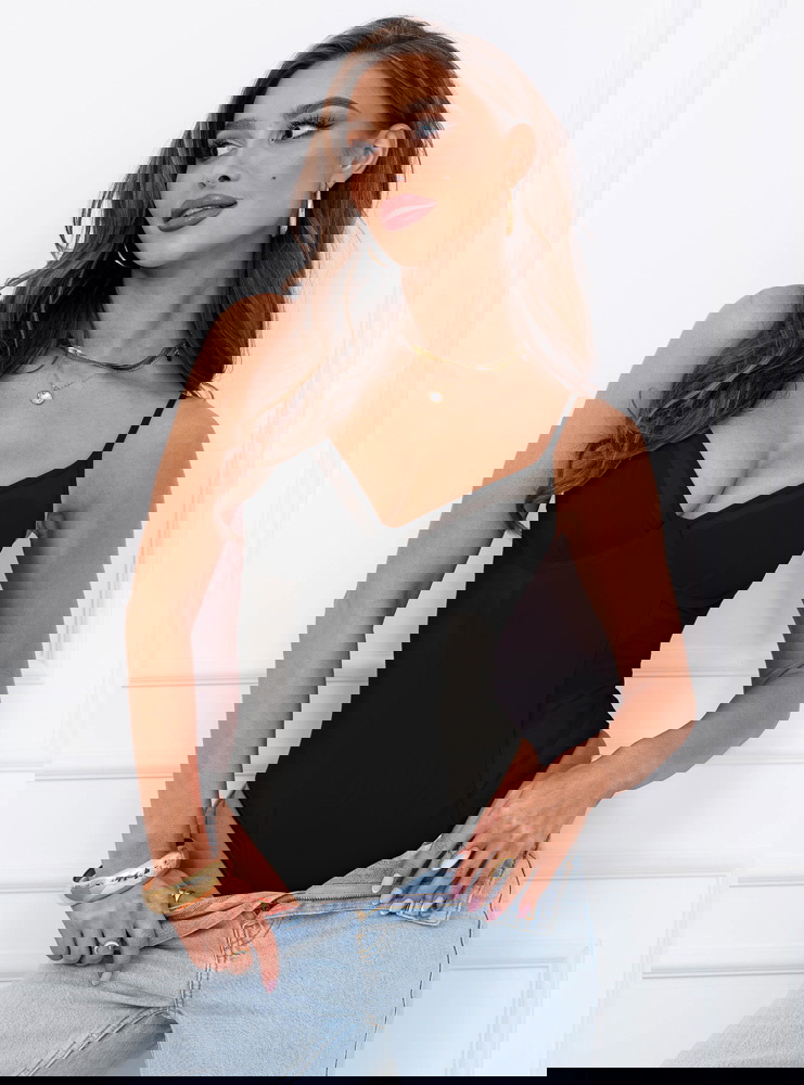 Czarne body z siateczką Perbba