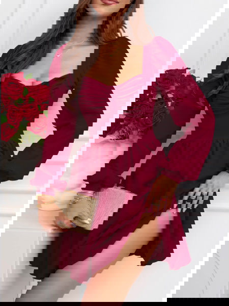 Bordowa rozkloszowana... 2