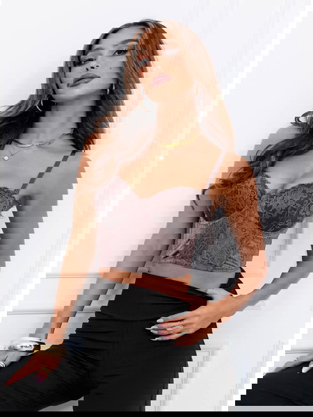 Fioletowy stanik gorsetowy... 2