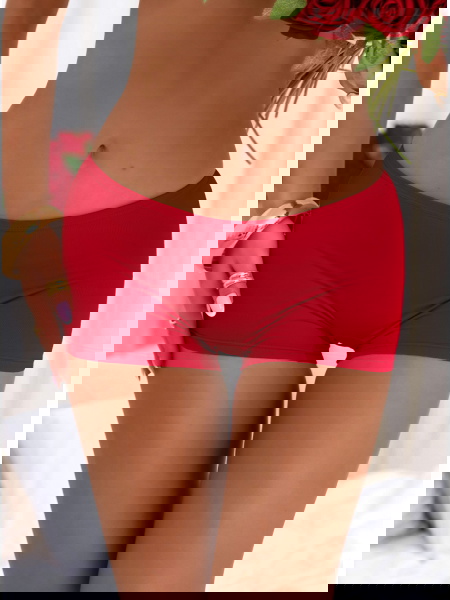 Malinowe bokserki damskie...