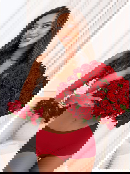 Malinowe bokserki damskie... 2