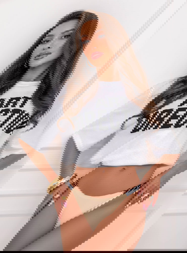 Beżowe gładkie majtki damskie Margerie