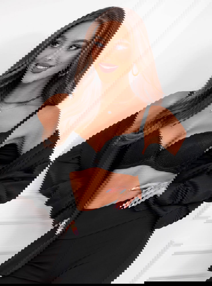 Czarny koronkowy biustonosz Marshan