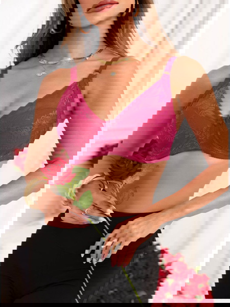 Bordowy biustonosz z... 2