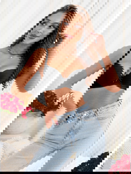 Czarny biustonosz gładki... 2