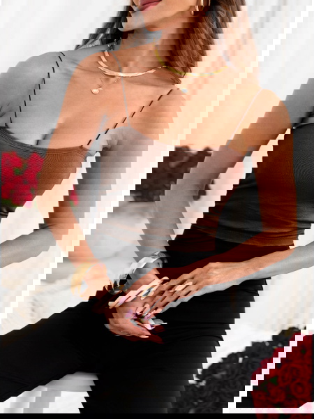 Czekoladowy biustonosz typu... 2