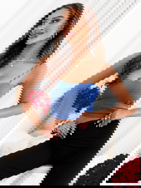 Niebieski biustonosz typu... 2