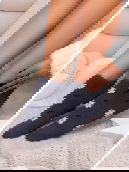 Grafitowe skarpetki z...