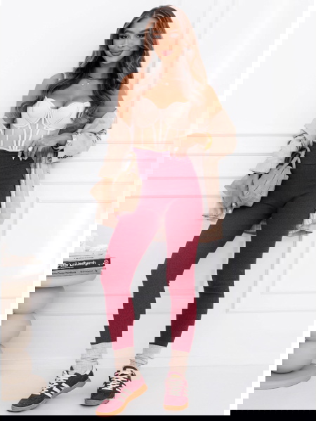 Bordowe prążkowane... 2