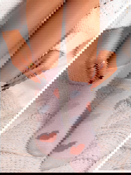 Pudrowe skarpetki z... 2