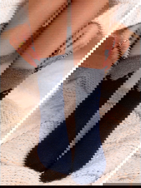 Granatowe skarpetki z... 2