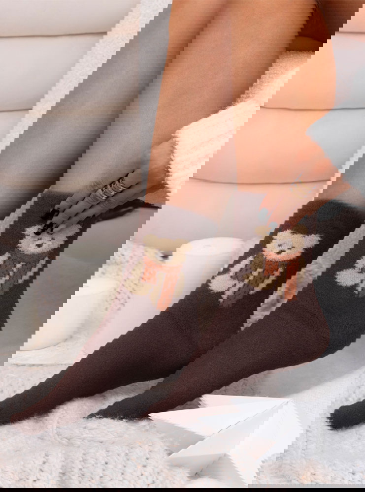 Miękkie przytulne skarpetki z alpaki...