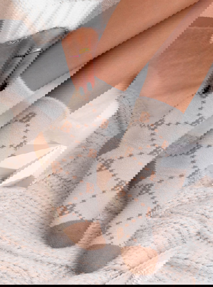 Miękkie przytulne skarpetki z alpaki...