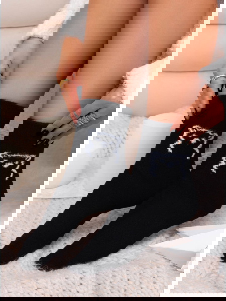 Skarpetki z ozdobnym wzorem...