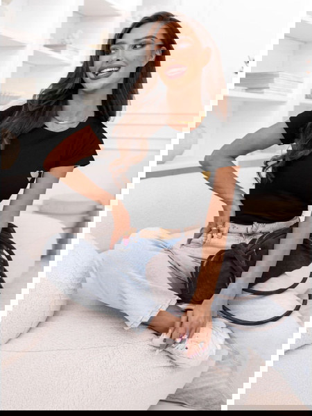 Czarna koszulka na krótki...