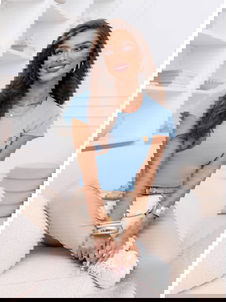 Błękitna koszulka na krótki... 2