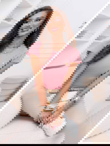 Pudrowa koszulka na krótki... 2